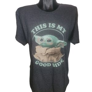 Star Wars Grey Tshirt Baby Yoda M